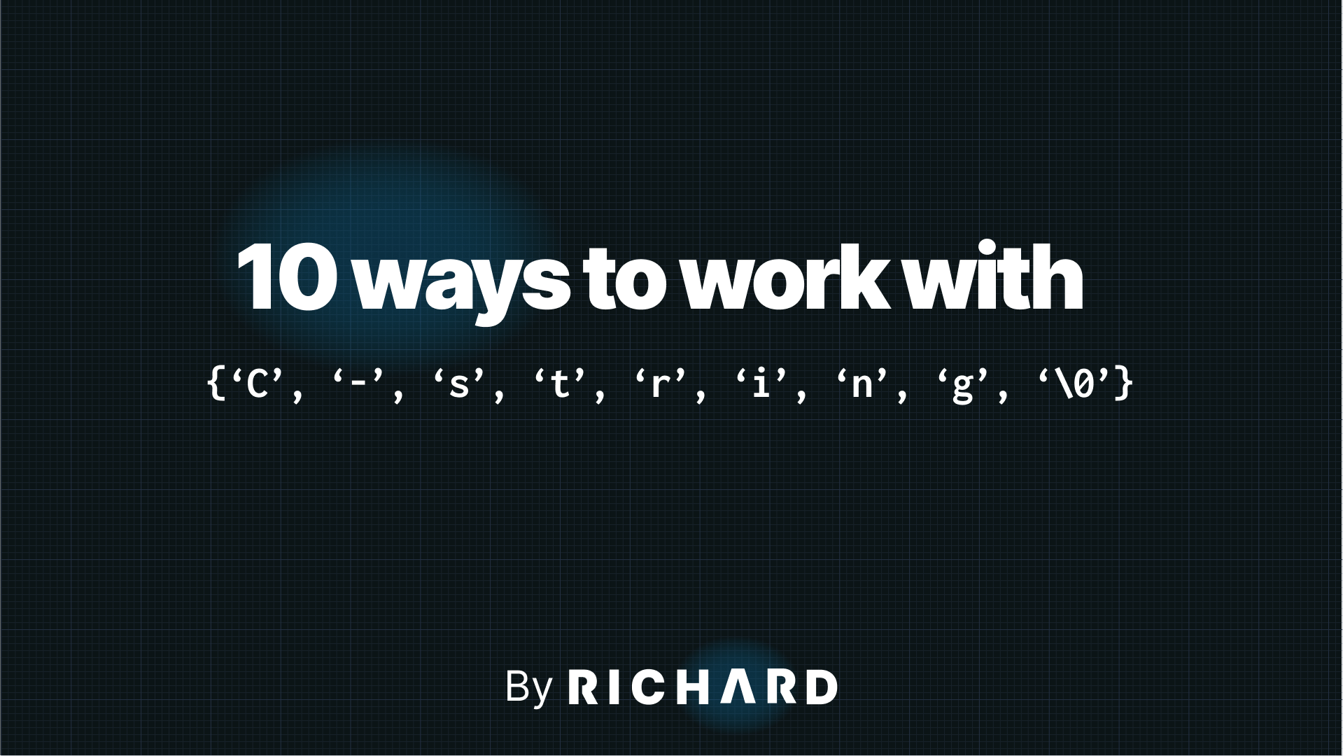 10 tips to work with C string
